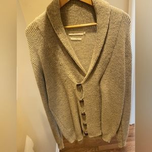 Nordstrom Shades of Grey large Oatmeal Cardigan